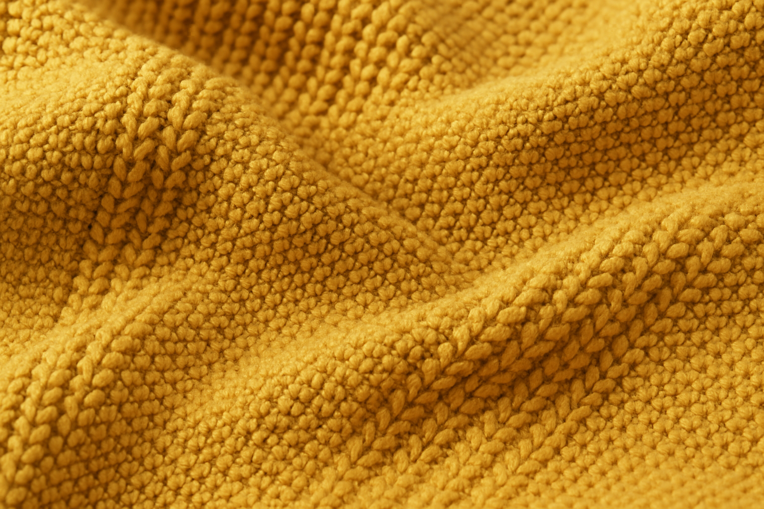 Manta de Sofá Decorativa Mostarda - Tricot 130x170cm